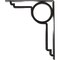 Ekena Millwork Maria Wrought Iron Bracket, (Triple center brace), Antiqued Pewter 2"W x 12"D x 15"H BKTM02X12X15TMAAPW - alternate 2